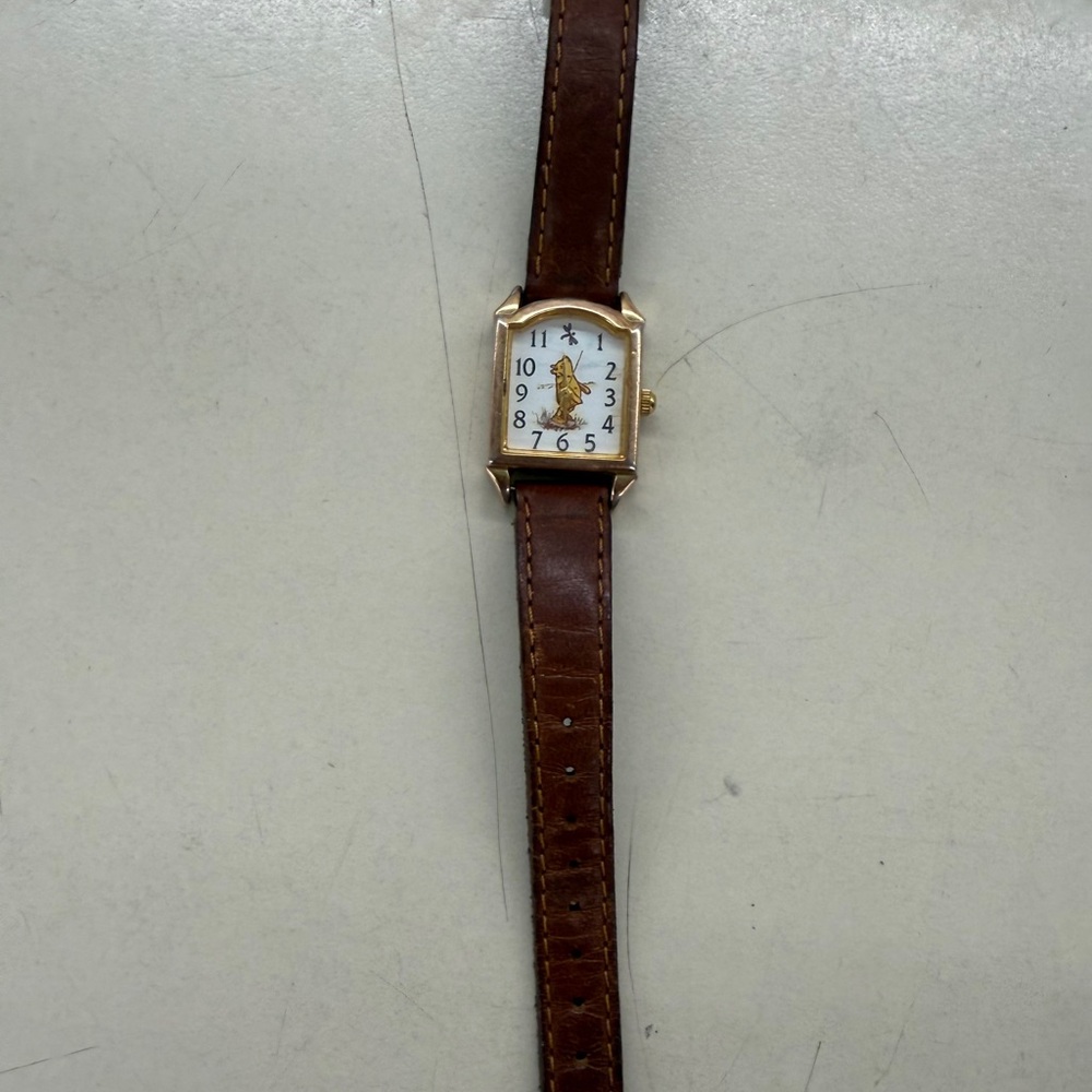 Rare Vintage Timex Disney Winnie The Pooh Square Watch - Picture 6 of 8